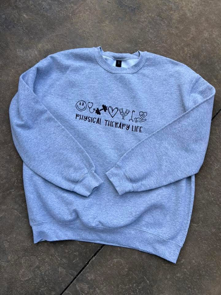 Physical therapy life icon embroidered