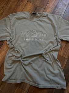 Homestead life icon embroidered