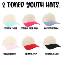 Load image into Gallery viewer, Two toned custom puff hat
