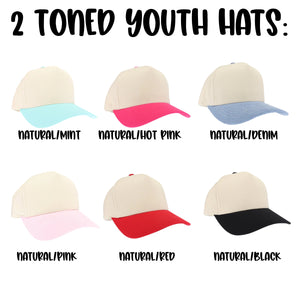 Two toned custom puff hat