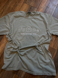 Homestead life icon embroidered