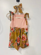 Load image into Gallery viewer, 2/3 T tie strap romper with TWO matching bows
