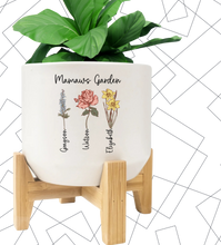 Load image into Gallery viewer, Custom floral planter
