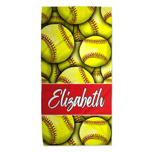 Load image into Gallery viewer, Softball collection beach towels
