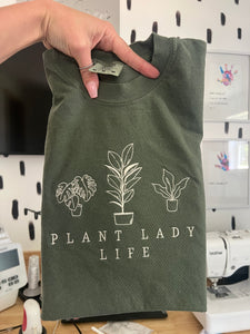 Plant lady life icon embroidered