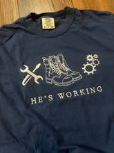 Load image into Gallery viewer, He’s working - mechanic embroidered

