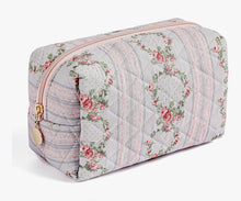 Load image into Gallery viewer, Embroidered zip cosmetic bag
