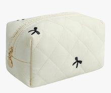 Load image into Gallery viewer, Embroidered zip cosmetic bag

