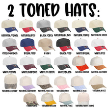 Load image into Gallery viewer, Two toned custom puff hat

