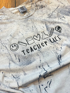 Teacher life icon embroidered