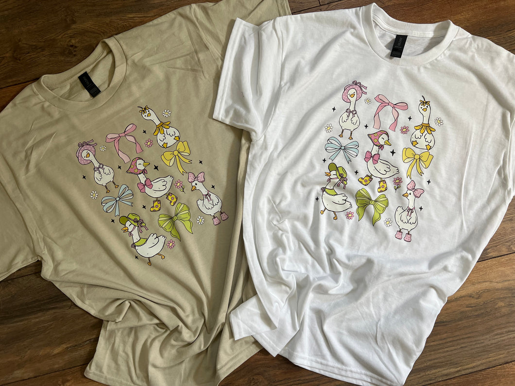 Geese and bows