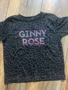 Tri color embroidered name