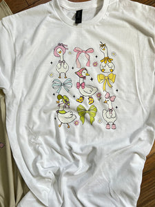 Geese and bows