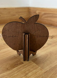 Stained teacher apple