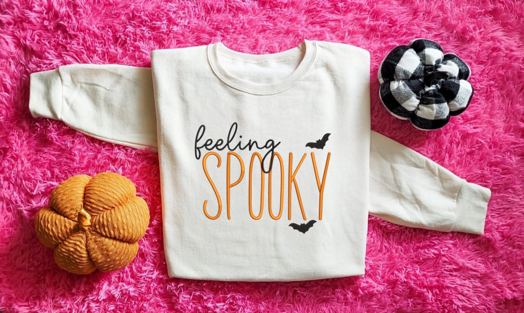 Feeling spooky embroidered