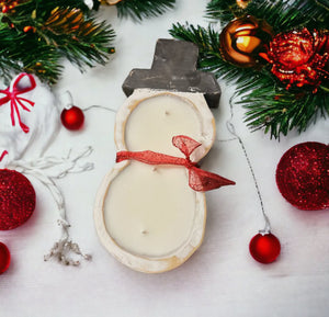 Christmas dough bowl candle