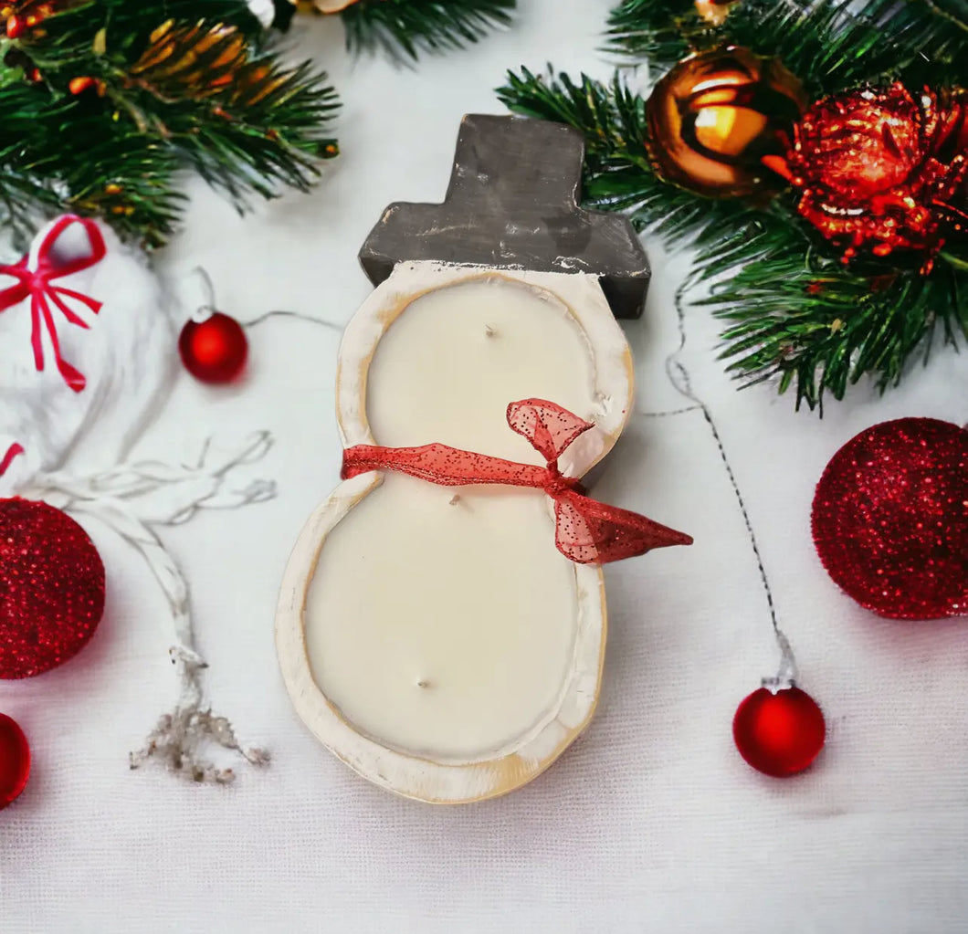 Christmas dough bowl candle