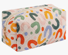 Load image into Gallery viewer, Embroidered zip cosmetic bag
