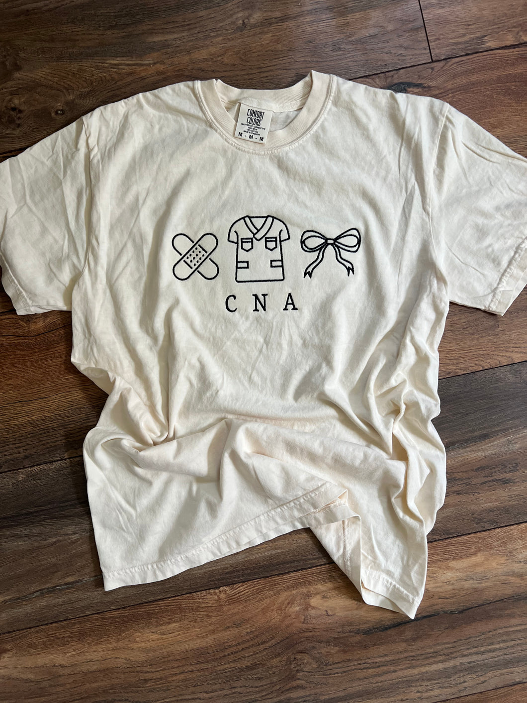 CNA icon embroidered