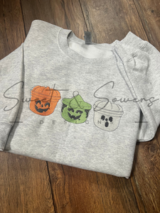 Halloween buckets embroidered