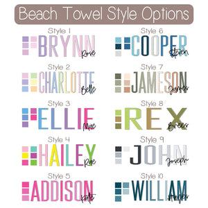 Original Block Beach Towel