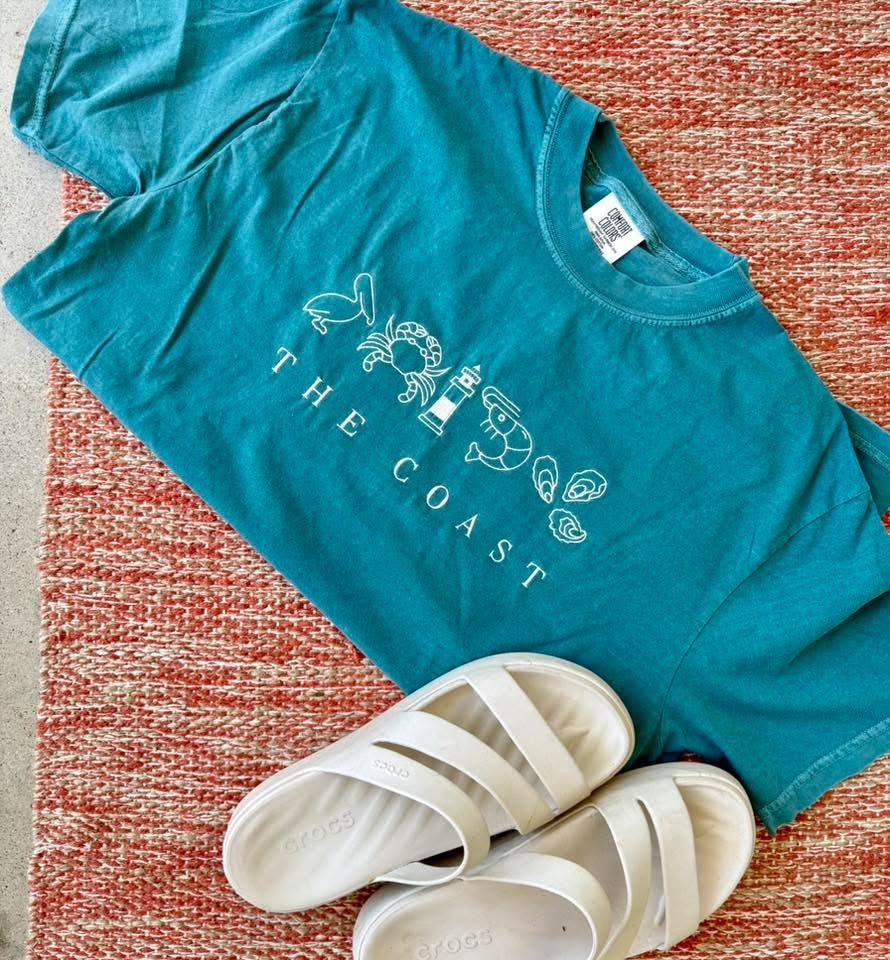 The coast icon embroidered