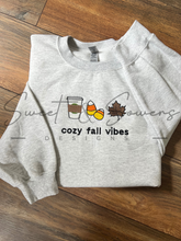 Load image into Gallery viewer, Cozy fall vibes embroidered
