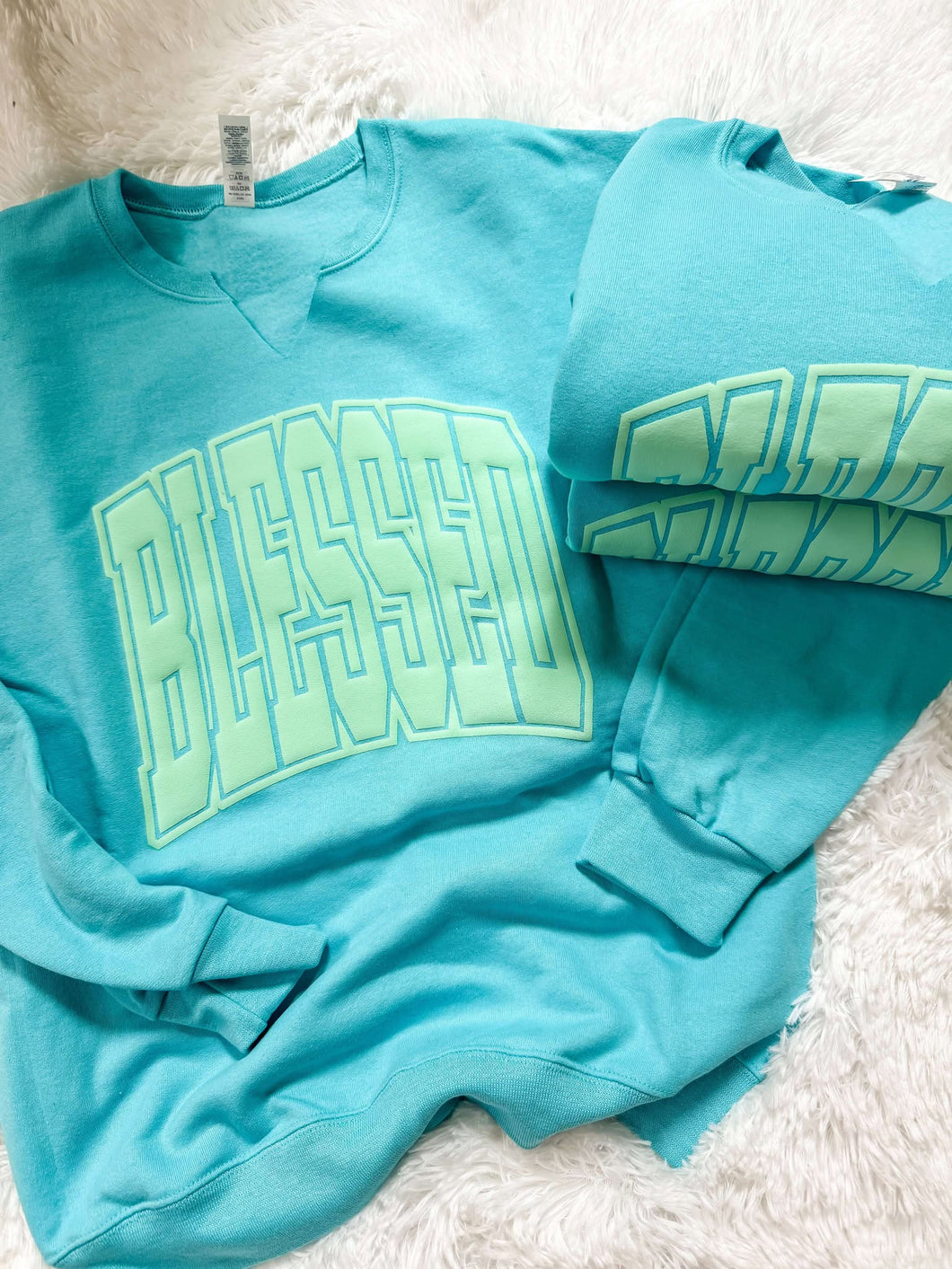 2-3 DAY SHIP- Blessed Varsity 25 V-Neck Sweatshirt