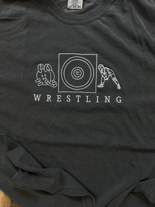 Wrestling icon embroidered