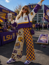 Load image into Gallery viewer, Split custom rib knit pants(adult &amp; kids)

