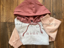 Load image into Gallery viewer, Block crop hoodie
