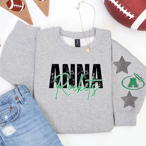 Custom School Grunge with Mascot Sleeve