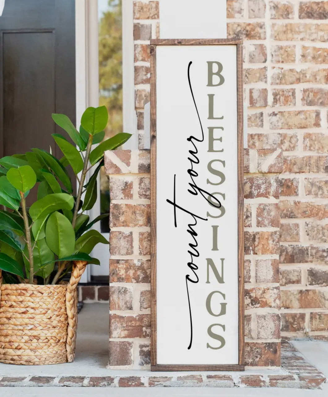 Porch sign - count your blessings