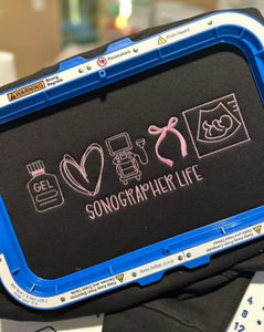 Sonographer life icon embroidered