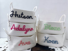 Load image into Gallery viewer, Custom yarn name storage baskets
