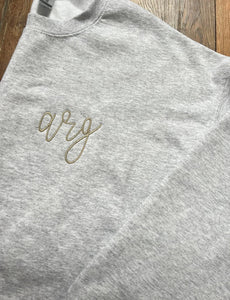 Script initial crewneck