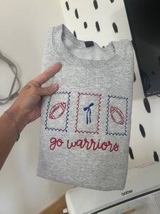 Football Stamp embroidered