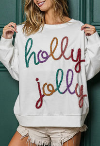 Jolly jolly tinsel sweater