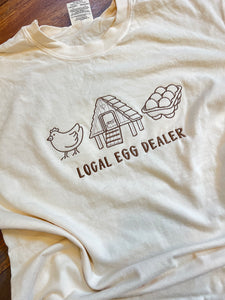 Local egg dealer icon embroidered