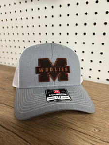 Leather patched hat