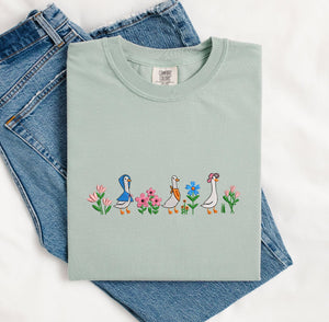 Goose goose goose embroidered