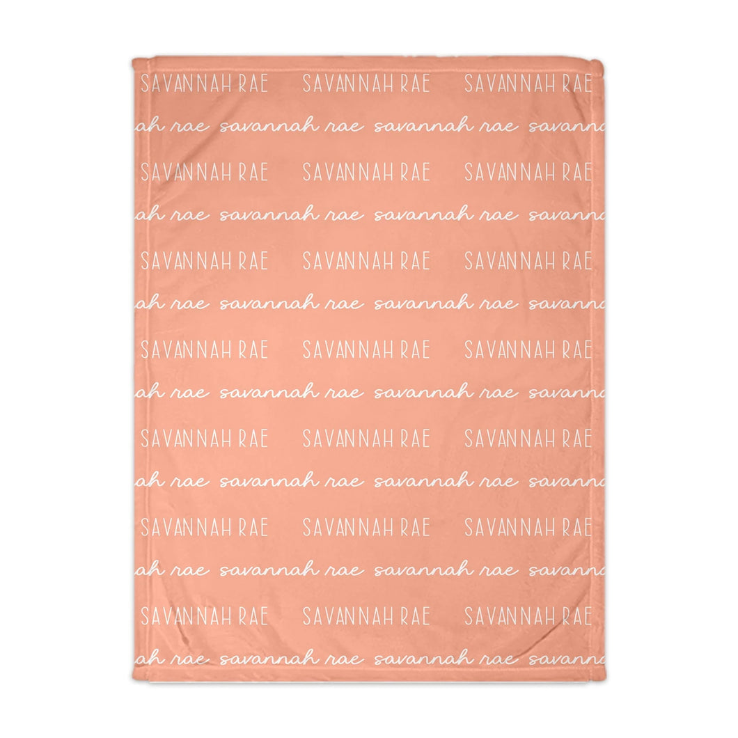 Duo font line blanket