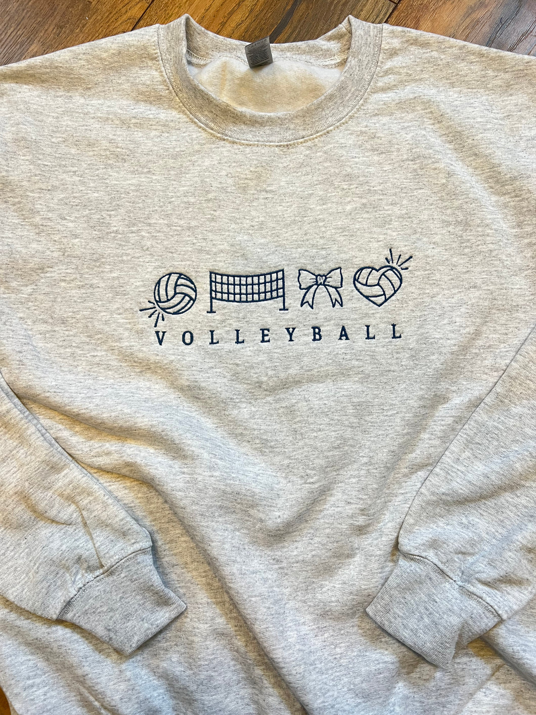 Volleyball icon embroidered