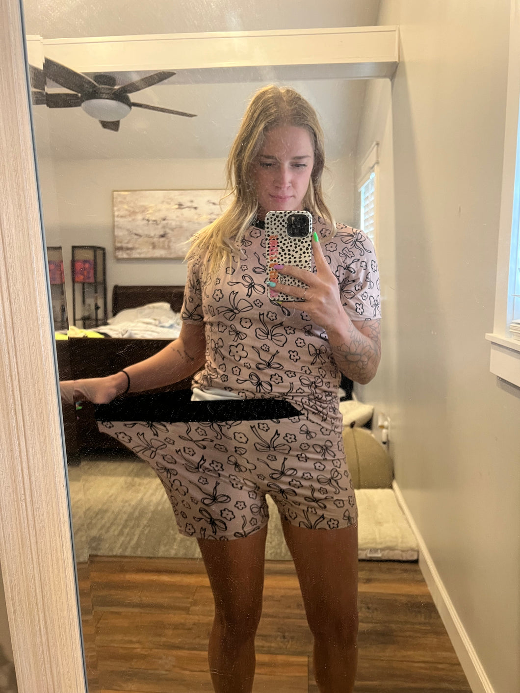 Women’s short and shirt bamboo set