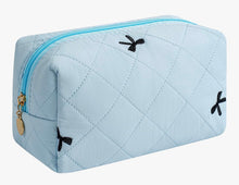 Load image into Gallery viewer, Embroidered zip cosmetic bag
