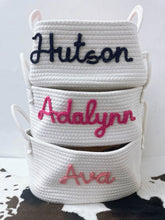 Load image into Gallery viewer, Custom yarn name storage baskets
