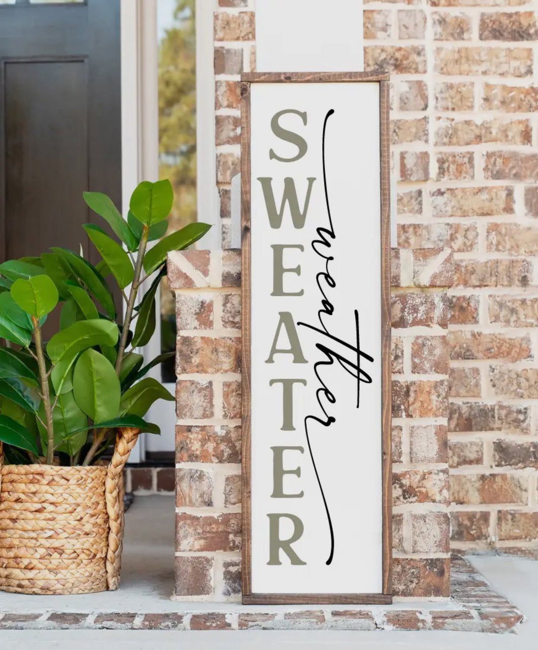 Porch sign - sweater weather