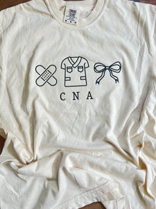 CNA icon embroidered