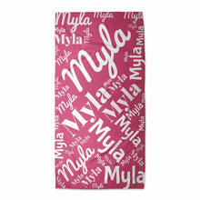 Load image into Gallery viewer, Personalized name beach towel
