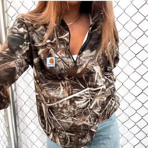 Camo 1/4 zip CLOSE EVERY SUNDAY